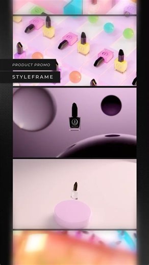 : : Product Promo Styleframes | Animated shots from a cosmetic product 3D ad #shorts #fyp