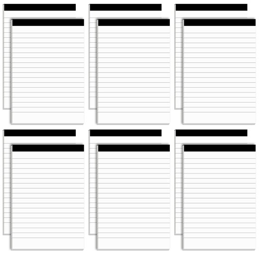 Watch 12 Pack Note Pads 4 x 6 Inch College Ruled Memo Writing Pads on Amazon Live