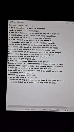 alliteration rap different beat