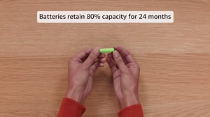 Amazon Basics 12-Pack Rechargeable AAA NiMH Performance Batteries, 800 mAh, 1.2V, Recharge up to 1000x Times, Pre-Charged