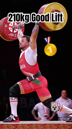 Karlos Nasar’s second attempt at 210kg which was a good lift.
