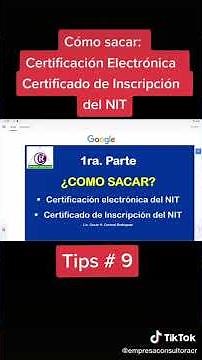 Como Sacar Certificación o Certificado de NIT, para empresas, profesionales independientes, etc.