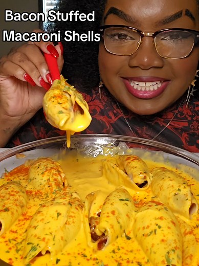 Bacon Stuffed Macaroni Shells Recipe