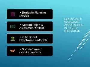 Systematic Approaches EdAdmin HigherEd2