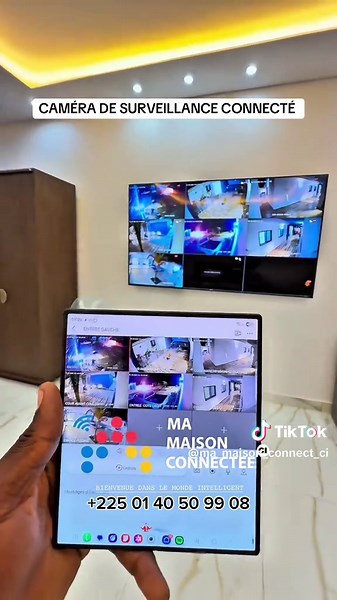 CAMÉRA DE SURVEILLANCE CONNECTÉ FILAIRE 4K HAUTE QUALITÉ DE VIDÉO. #cameradesurveillance #protection #MaMaisonConnectéeCI #security #SMARTHOME #abidjan225🇨🇮 #cotedivoire🇨🇮 #maisonintelligente #MaisonConnectée