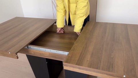 Extendable Dining Table Set for 8, 78.74" Expandable Dining Table with 8 Green Upholstered Tufted Chairs, Large Wooden Expanding Kitchen Table and Chairs Set of 8, 9 Piece Extendable Dining Table Set