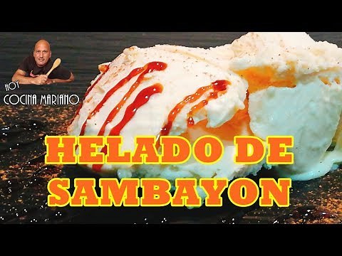 HELADO SAMBAYON CASERO| SOLO 4 INGREDIENTES