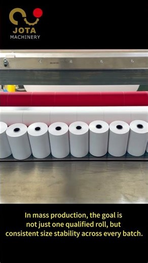 #shorts Why Batch-to-Batch Size Stability Matters in Thermal Paper Roll Production