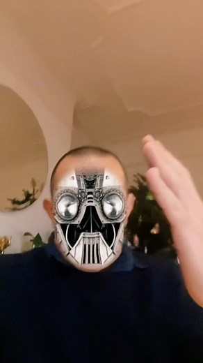 New face effect ! #jppirie #droid #robot #faceeffect #facefilter