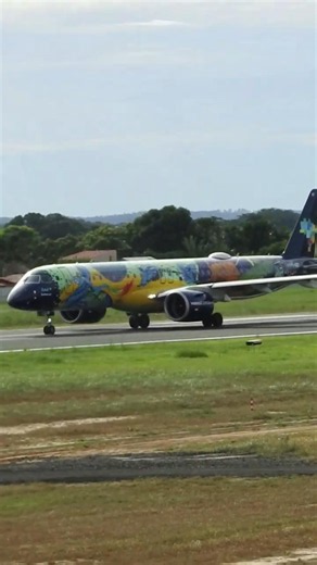 🛫 Ararinha Azul Decolando de Teresina! Embraer E195-E2 PS-AEF da Azul Rumo a Recife ✈️