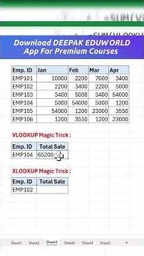 Omg 🔥 99% excel user dont know this VLOOKUP & XLOOKUP HACK in excel