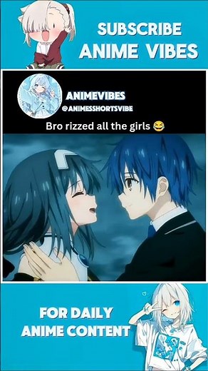 Bro rizzed all the girls 😂 #kurumitokisaki #anime #kawaii