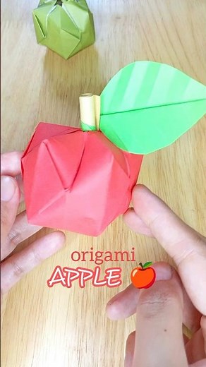 how to make an origami apple #shorts #backtoschool #cutegiftideas