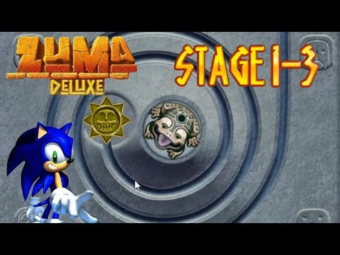 Zuma Deluxe Stage 1 - 3 - Walkthrough