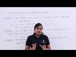 Spectral Properties of Periodic Power Signal Video Lecture | Crash Course (English) for Electrical Engineering - GATE