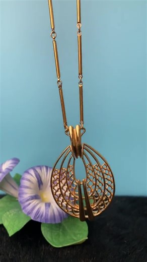 Vintage Monet Pendant Necklace, Monet Statement Necklace, 1970s Necklace - Etsy