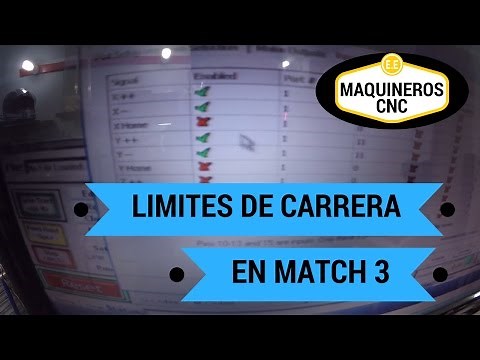 Configurar límites de carrera mach3 CNC
