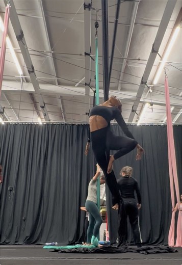 Discover Fun Shapes in Aerial Silks Performance