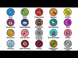 Every Type of Cyber Attack & How They Work Explained in 10 Minutes