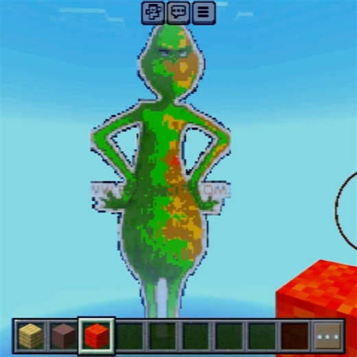 minecraft pixle art frog 🐸 #minecraft