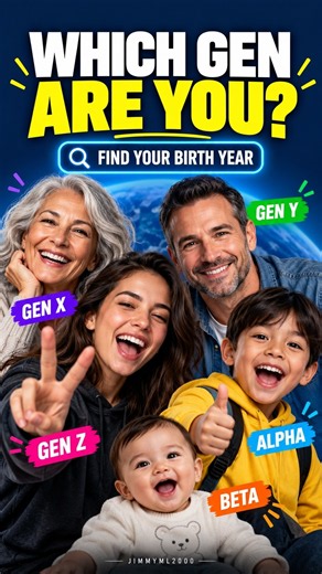 Your Birth Year Reveals Your Generation! Which Gen Are YOU? Find Your generation in 10 Seconds! ✦