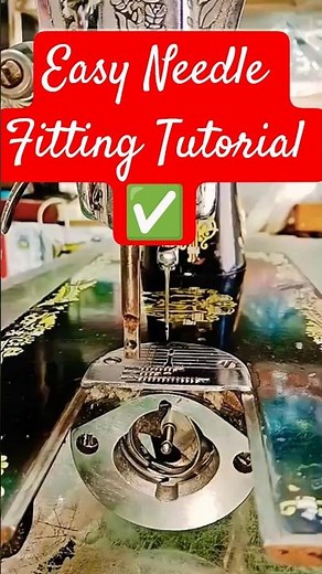 How to Insert Sewing Machine Needle Properly | Easy Needle Fitting Tutorial ✅