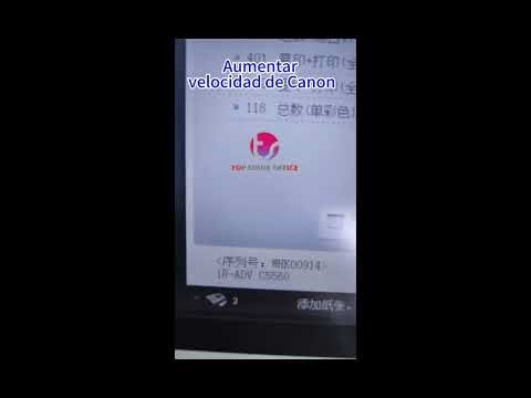 Convertir la velocidad de su fotocopiaodra Canon / upgrade the print speed Canon