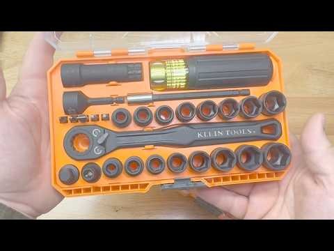 Klein Tools 65400KNECT KNECT Essential Pass Through Impact Socket Set