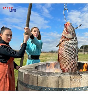 Roasted tasty whole giant carp in tandoor recipe - Tasty Life | Tasty Life