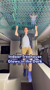 Dad's glowing ceiling treehouse! | Kid Magician Grown Up