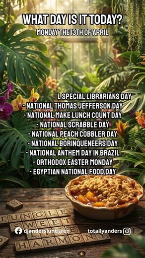 Scrabble, Librarians, Plants & Birthdays?! 🤯 April 13 🤯 #shorts #fyp #foryou #love #cool #amazing