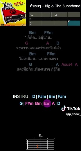 คำเชยๆ - สอนเล่นกีตาร์และคอร์ดครบทุกตัว