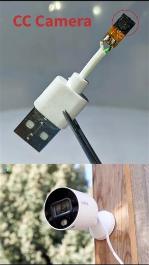 How to Make a CC Camera using old mobile camera & data cable #shots #cc camera