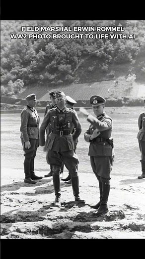 Field Marshal Erwin Rommel Brought to Life With AI #WW2 #HistoryShorts #MilitaryHistory