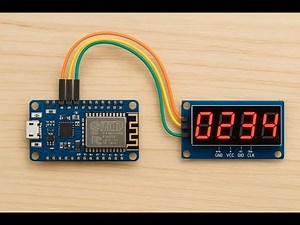 How to display data on a TM1637 4-Digit display with ESP8266 NodeMCU