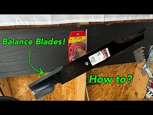 Balancing A Lawnmower Blade | Magna-Matic 1000