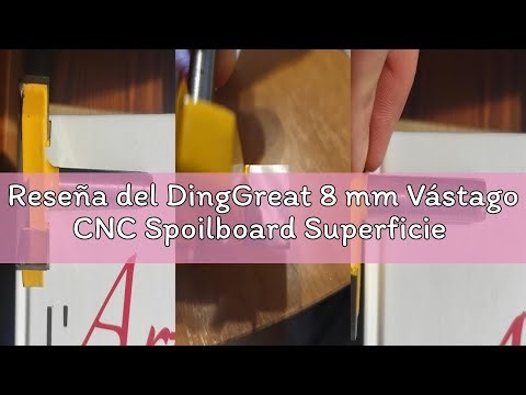 Reseña del DingGreat 8 mm Vástago CNC Spoilboard Superficie Enrutador Brocas, broca de aplanamiento