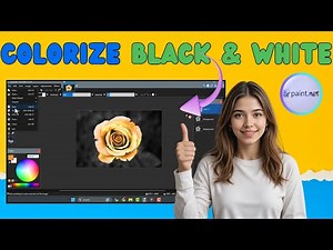 How To Colorize Black And White Image In Paint.Net | Complete Tutorial