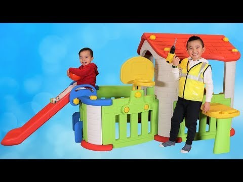 Kids Pretend Play House Building Fun With CKN