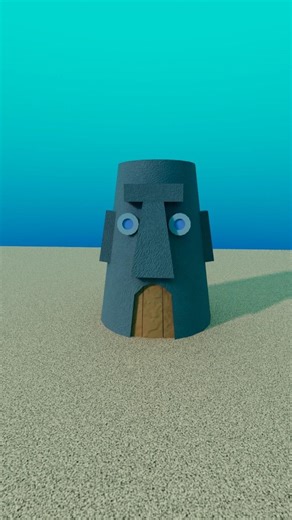 Spongbob Squidward's house modeling | #3d #animation #art