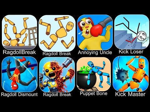 Roblox, Sprunki Survival,Ragdoll Break, Kick the Buddy,Annoying Uncle Punch,Ragdoll Falls,Kick Loser