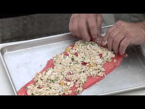 SmokeeJo's Crab-Stuffed Pinwheel Salmon