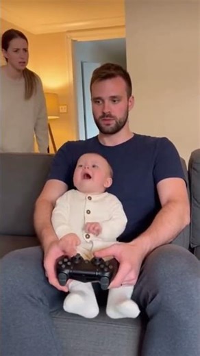 Angry baby #funny #crazy #baby #rage #gaming #dad #mom #subscribe #goat #comedy