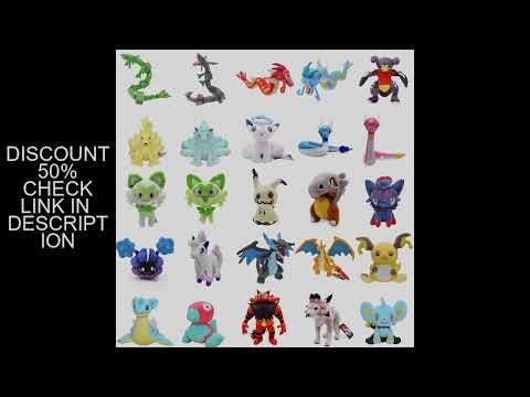New Pokemon Plush Toy Alolan Vulpix Ninetales Sprigatito Mimikyu Cubone Porygon Garchomp Lapras Pory