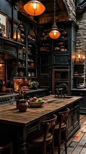 🪵 The Ultimate Rustic Kitchen Design You’ll Fall in Love With! #InteriorDesign #RusticKitchen #short