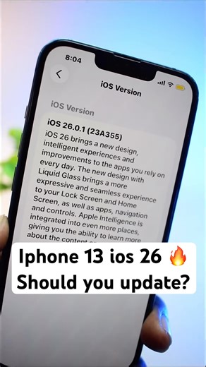 iPhone 13 ios 26 Update - Should you do it? 🔥 #iphone13 #ios26
