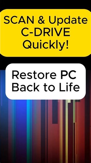 Scan & Update C-Drive Quickly #shorts #viral #windows