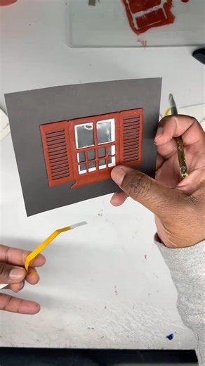 How to make a miniature Window garden #shorts #crafts#howtomakeminiatures