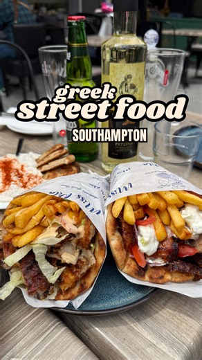 Up there with my FAVOURITE Greek street food *anywhere* - it's the gloriously simple @misspitauk in Southampton 💯🔥 #tomsbigeats 🥤 tag me in your local spots I'm looking for new places to try! | Tom's Big Eats