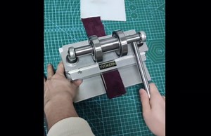 Leather Hand Press Manual Die Cutting Embossing Machine, Max. Feed Width 6.1" for Leather and PU Die Cutter Pattern Mold Stamping (All Metal Body)